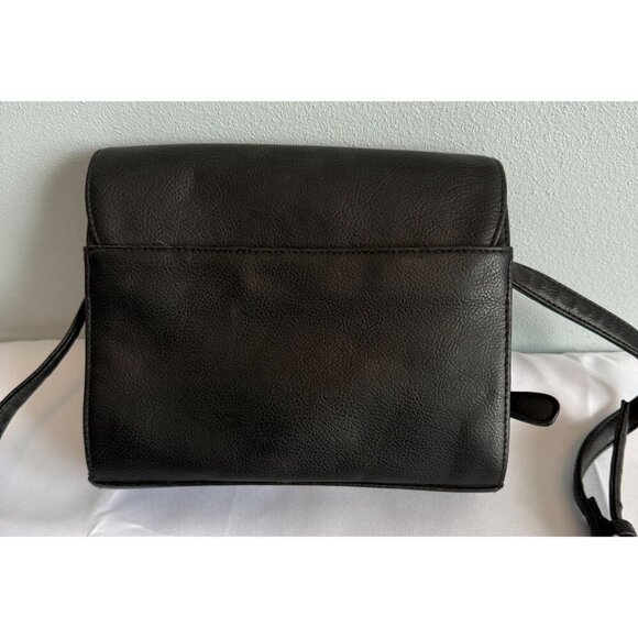 Villager Womens Black Purse Shoulder Bag Black Leather - Picture 4 of 13